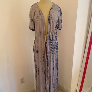 Aakaa Tie Dye Duster Kimono